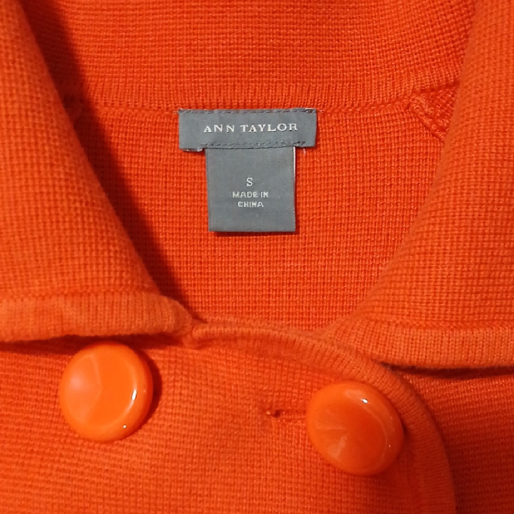 Orange Ann Taylor Double-Breasted Jacket - Picture 2 of 13
